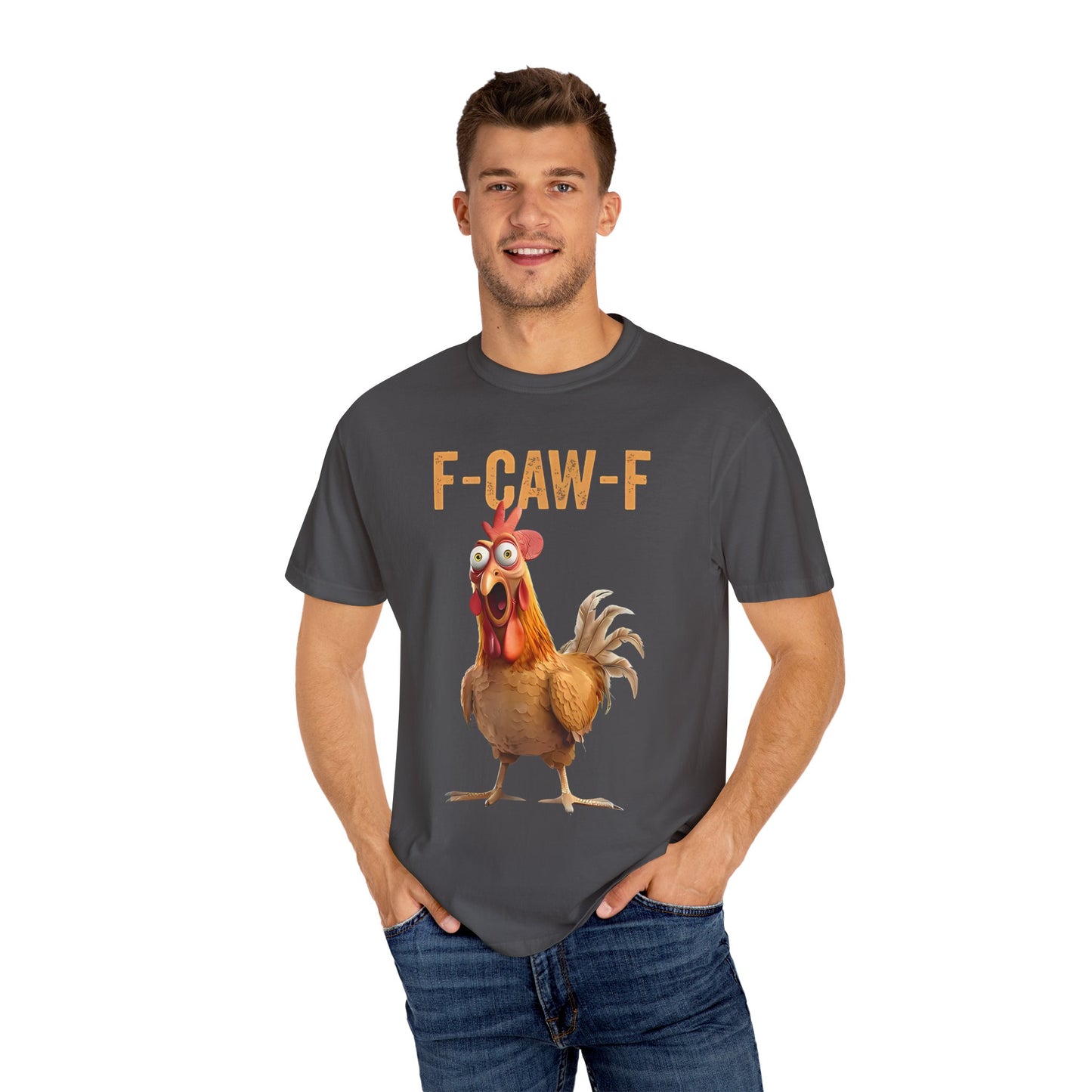 Rooster 'F-CAW-F' Graphic T-Shirt